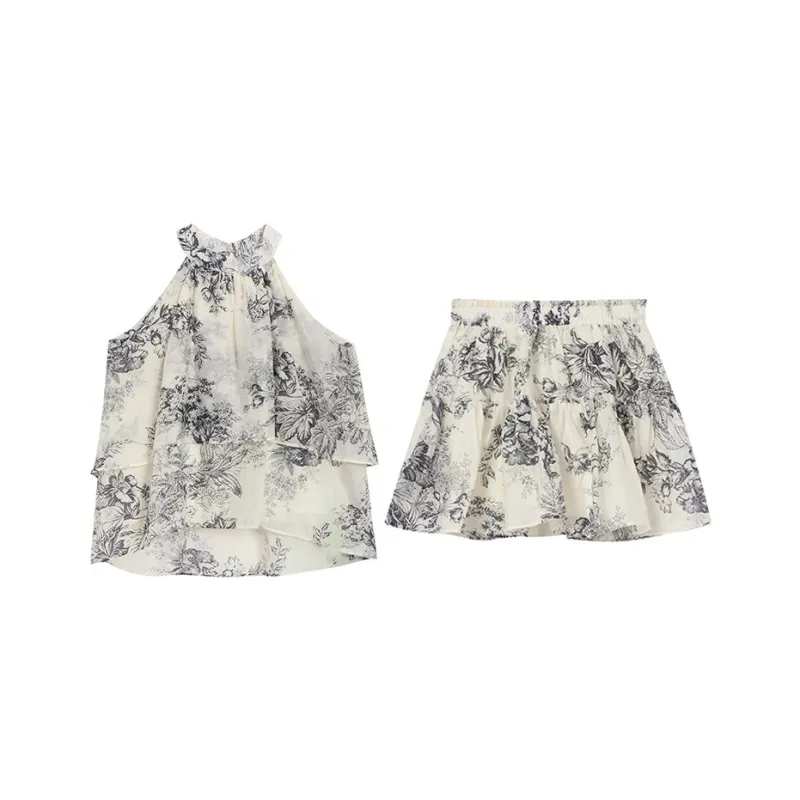 PLANE DRIFT Two Piece Skirt Sets Women's-0
