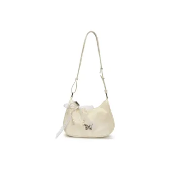Yalu PU Shoulder Bag Women's Ecru/Black/Yellow/Blue