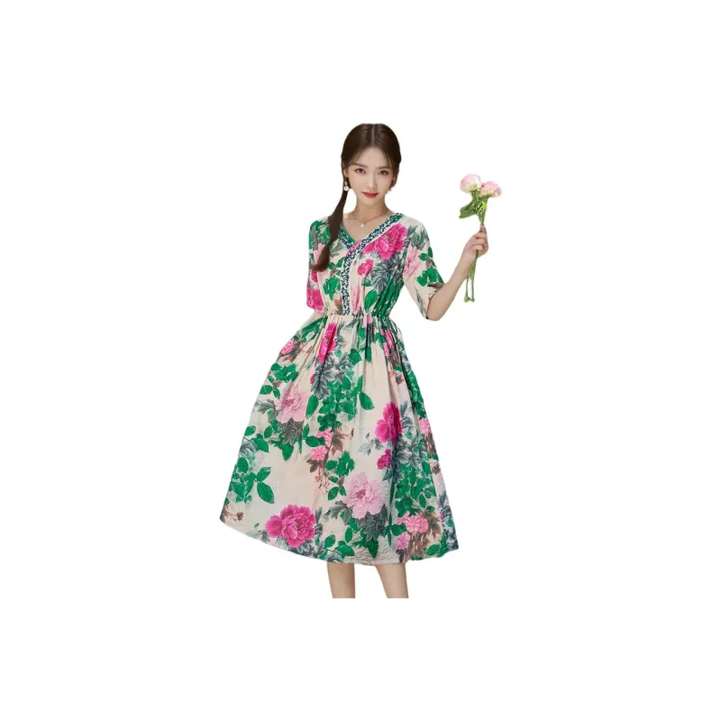Fele.d Short Sleeved Dress Women's-3