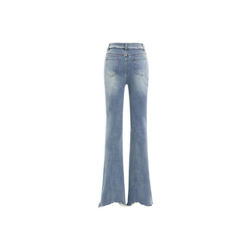 YINLEI Jeans Women's Blue-1