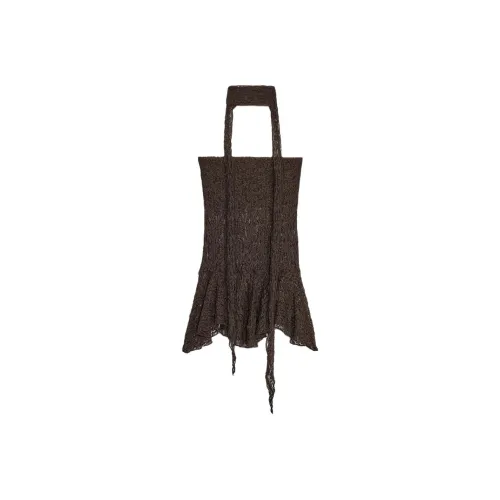 ZARA Strapless Tops Women's Brown