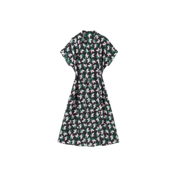 Hang Yi Court Short Sleeved Dress Women's