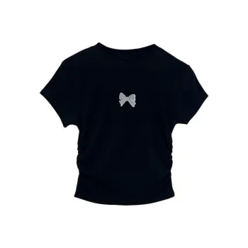 MPOX Crop Tops Women's Black