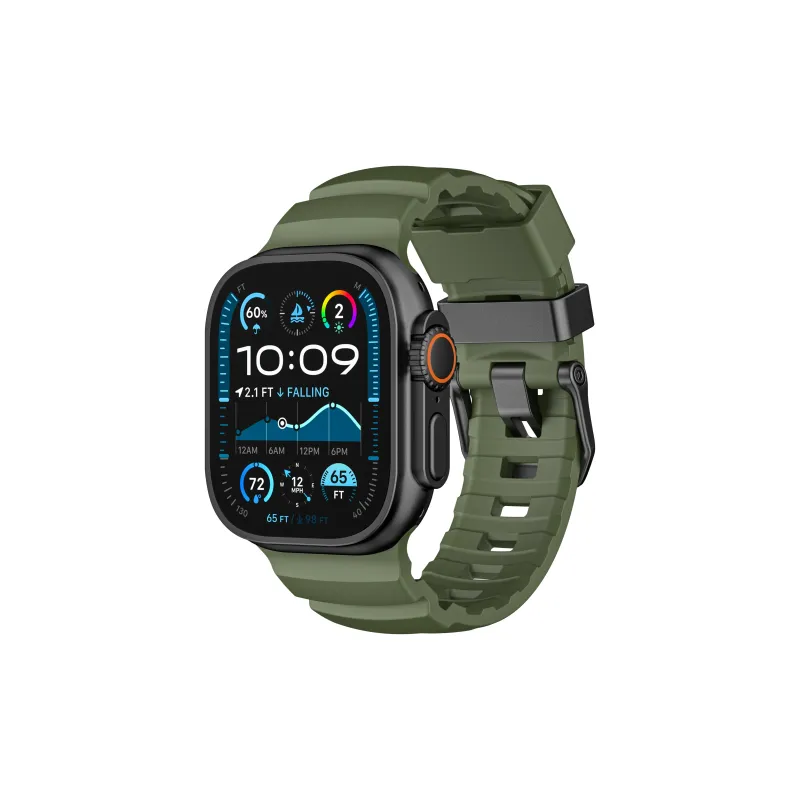 KVZUVUU Apple Compatibility Watch Band Rubber Material-5