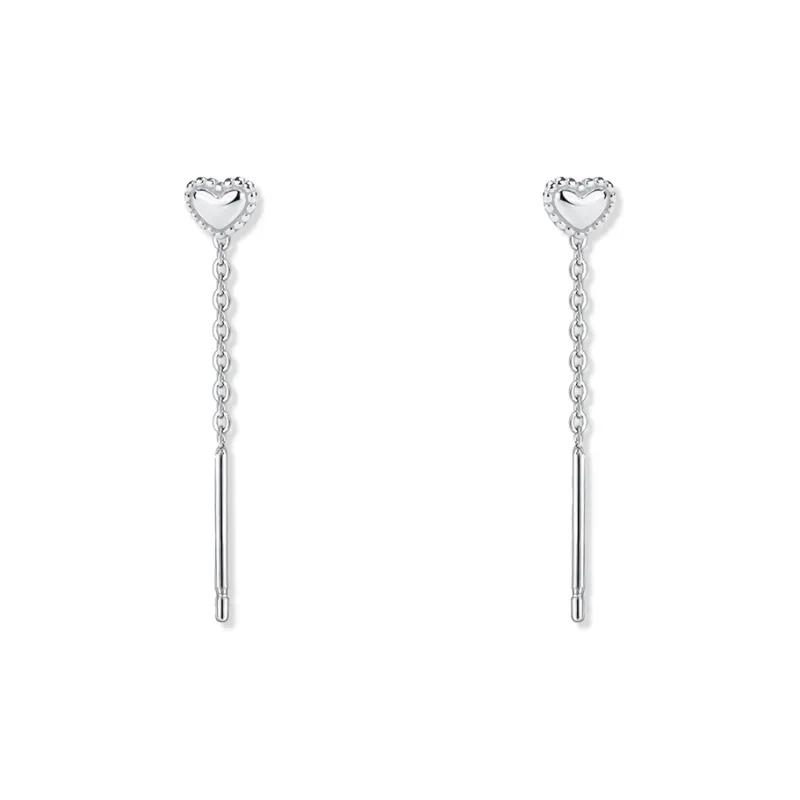 KUMET Sterling Silver Drop Earrings Women's-6