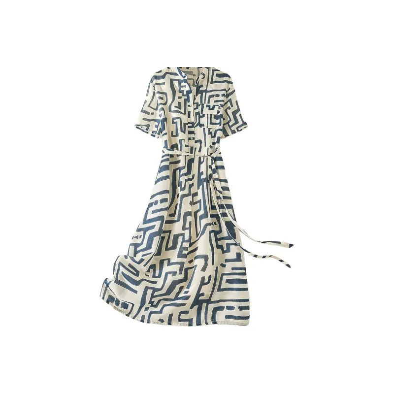 IHIMI Short Sleeved Dress Women's-0