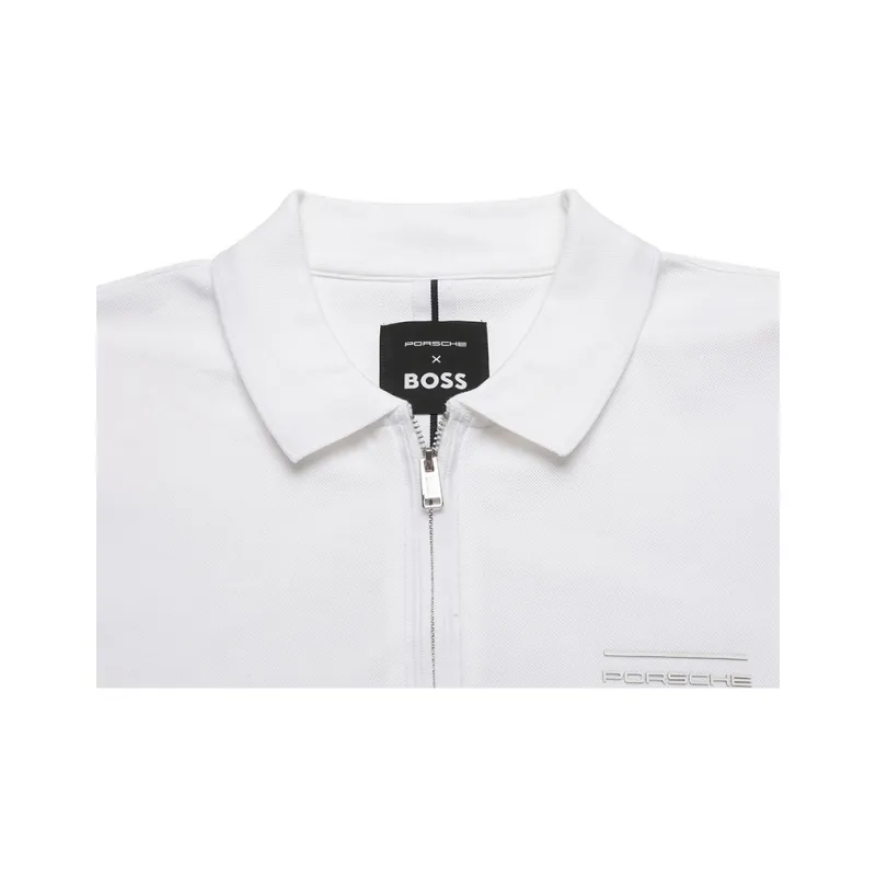 HUGO BOSS X Porsche Rubberized logo Polo Shirt-3