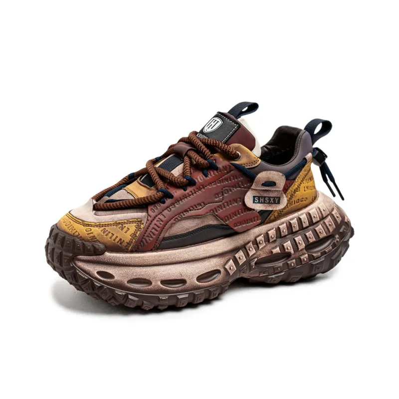 HACKBUTEER Low Top Chunky Sneakers Men's Box Included-14
