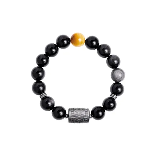 KwOnline Obsidian Jade Bracelets Men's