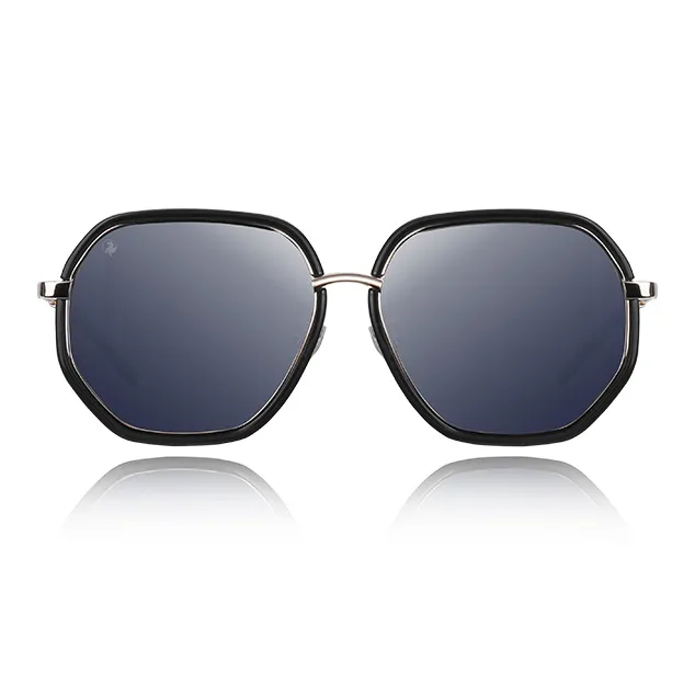 VEGOOS TR/Memory Plastic Metal Alloy Stainless Steel Irregular Shape Sunglasses Women's-1