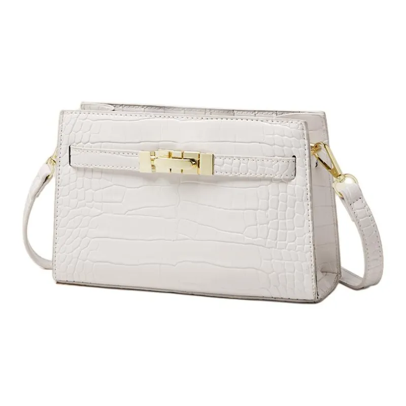 15 MINS Synthetic Leather Underarm Shoulder Bag Women's Black/Cream White/Angora Red-1