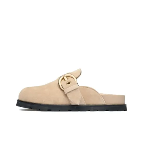 Stuart Weitzman/SW Closed Toe Slippers Women's Nude