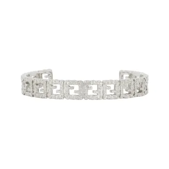 FENDI Brass Bangles Men's Silver