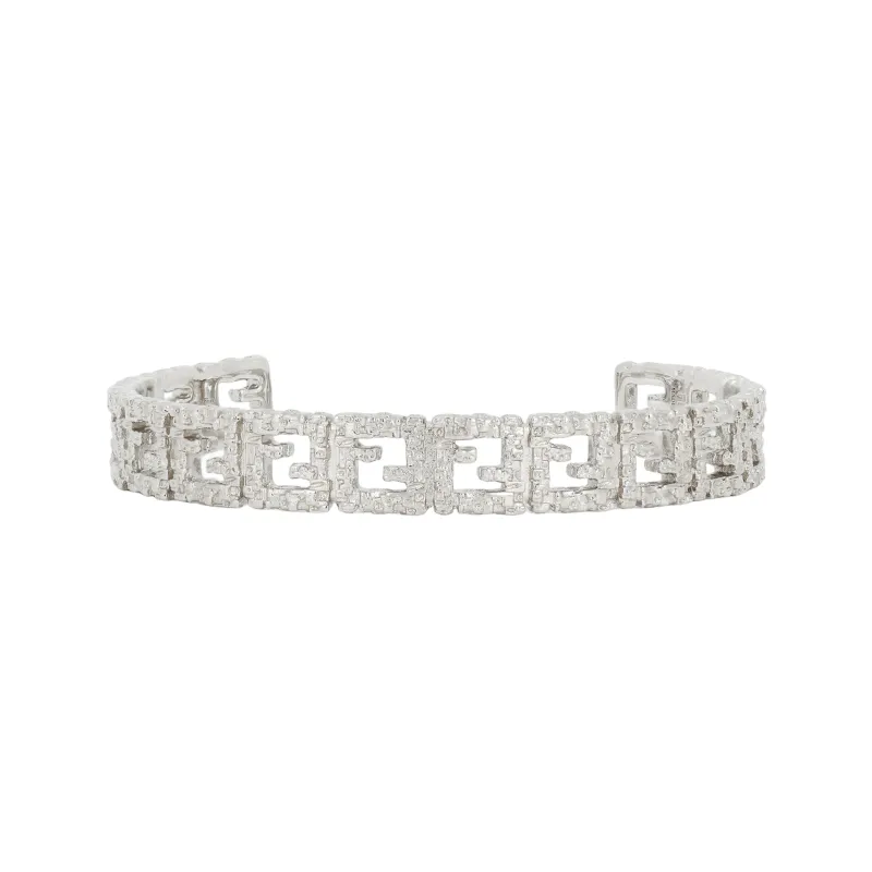 FENDI Brass Bangles Men's Silver-0