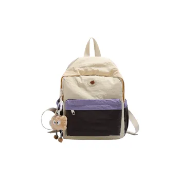 WICKBUEN Oxford Backpack Unisex Purple/Blue/Khaki