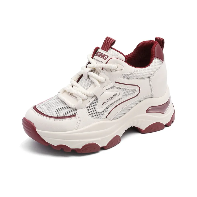 RED DRAGONFLY Low Top Chunky Sneakers Women's-7