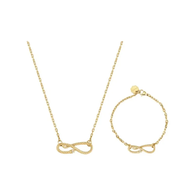 BROSWAY Titanium Steel Necklaces Women's Gold-0