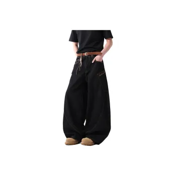 HKRXEC Jeans Men Black