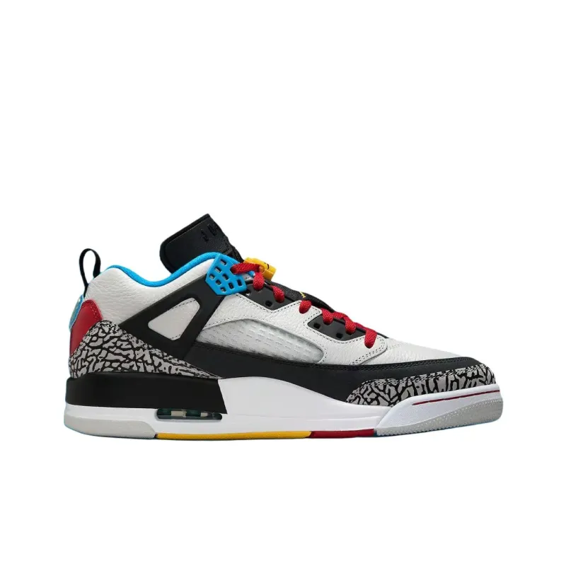 Jordan Spizike Low Top Vintage Basketball Shoes Men's Black White-1