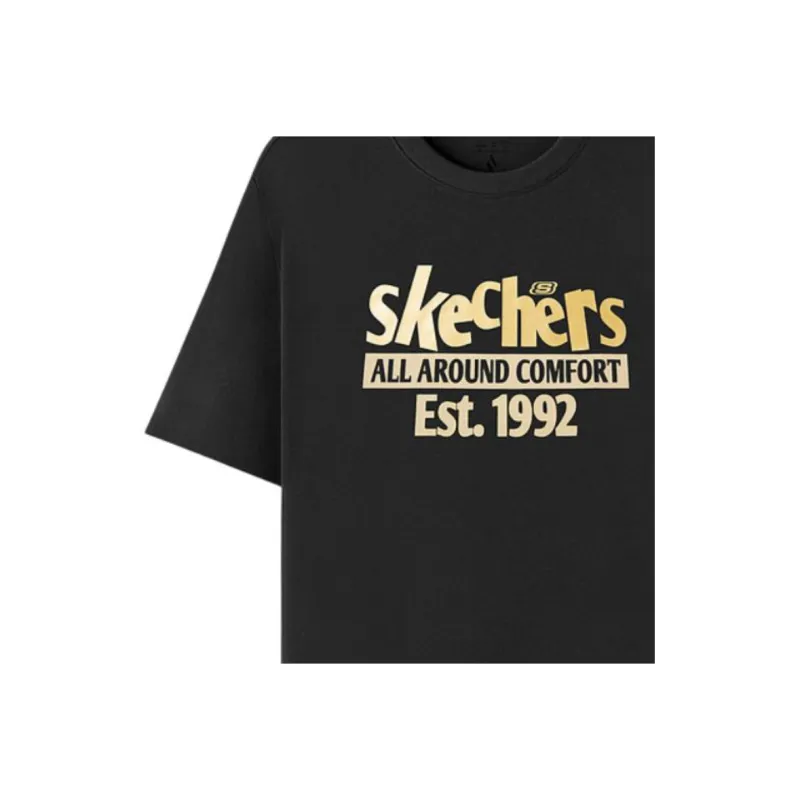 Skechers T Shirt Unisex Carbon Black 0018-2