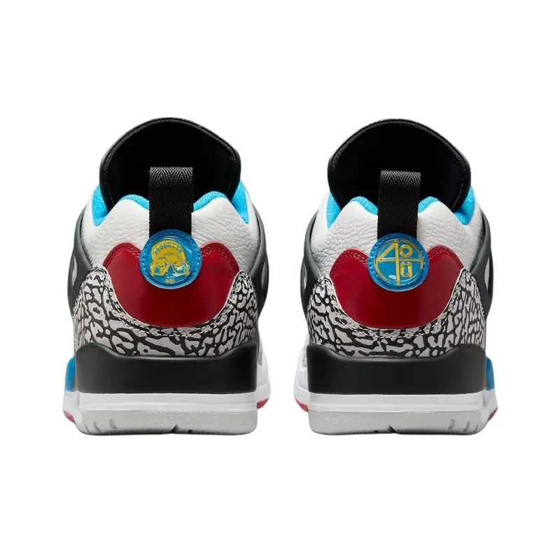 Jordan Spizike Low Top Vintage Basketball Shoes Men's Black White-4