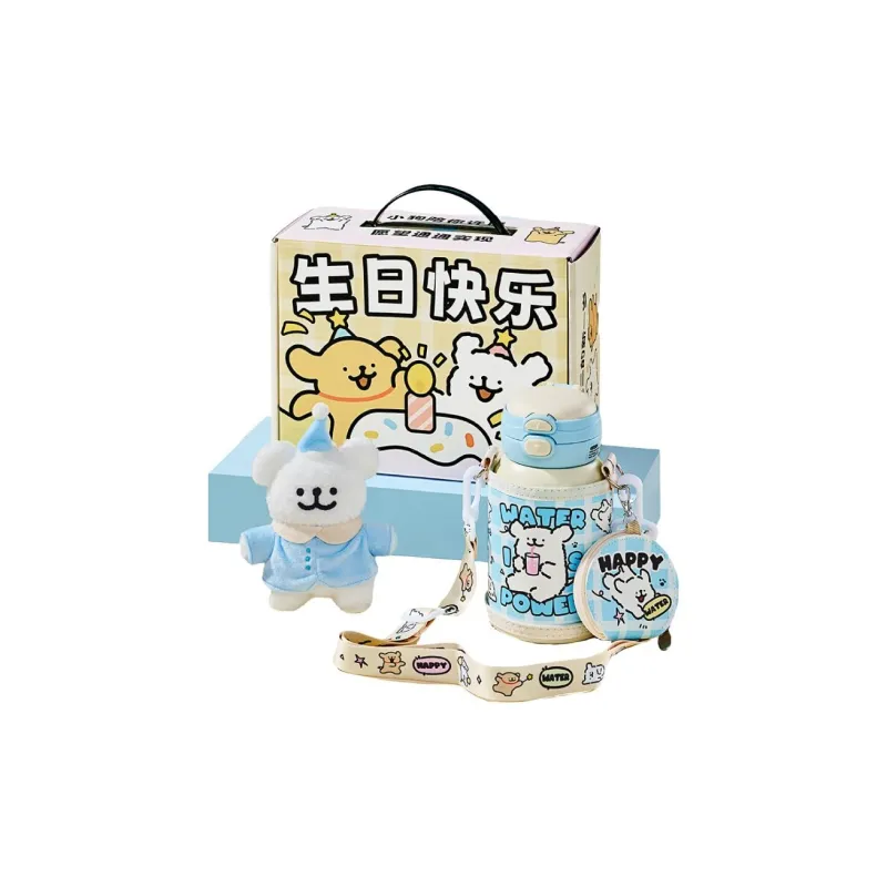 YANCANG x Line Puppies Cup+Plush Toy, Unisex-3