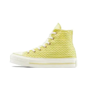 Converse Chuck Taylor All Star Lift Anti Slip Wear Resistant High Top Canvas Shoes Unisex Yellow