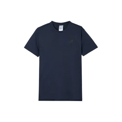 Adidas Drop Shoulder Sleeve T-Shirt Men's Navy Blue
