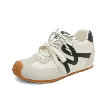 JOSINY Casual Shoes Women's Low Top Beige/Black