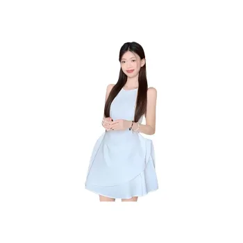 FLIM Sleeveless Dresses Women's White