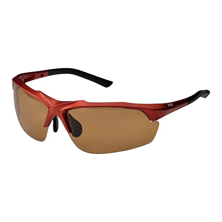 PRINCE Nylon Resin Irregular Shape Sunglasses Unisex Brown-0
