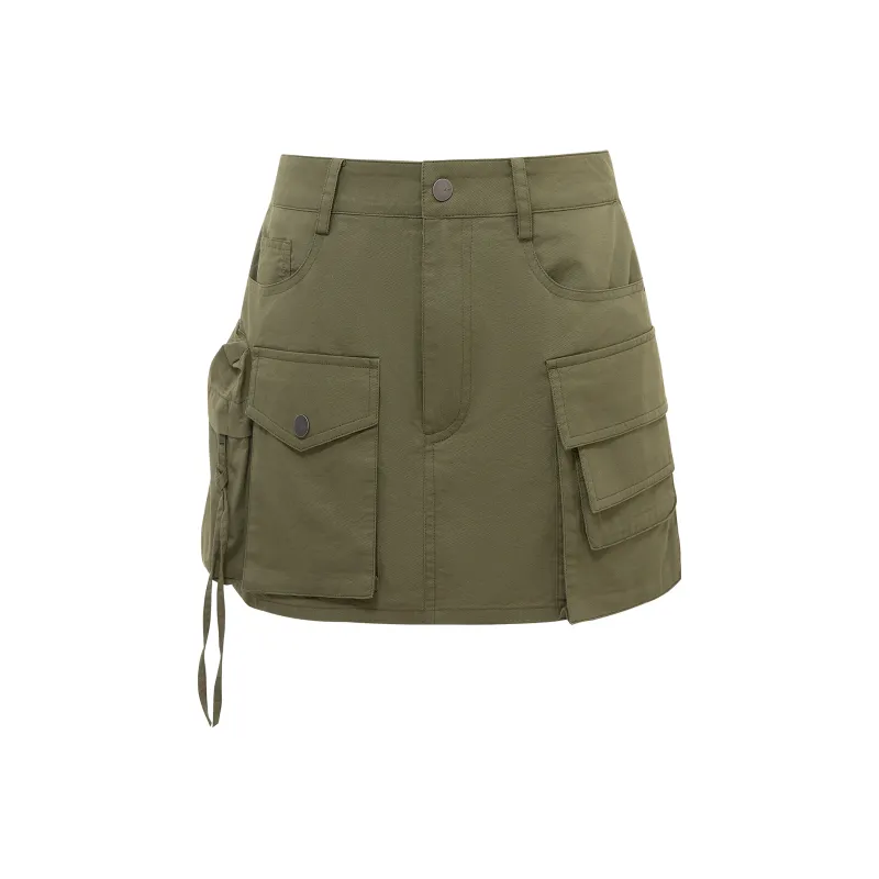 D'zzit Cargo Shorts Women's Dark Green-0