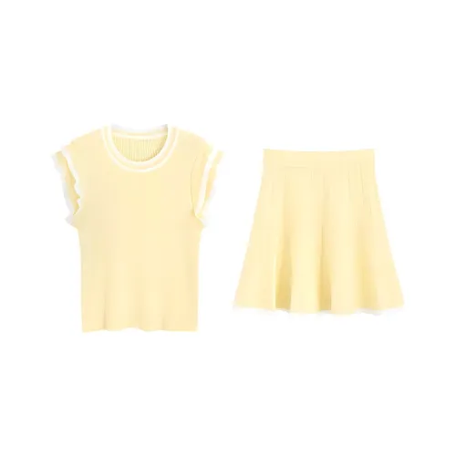 PLANE DRIFT Two Piece Skirt Sets Women's