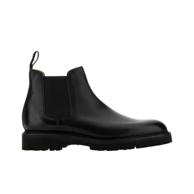 JOHN LOBB Lawry Short Chelsea Boots Men's Black-1