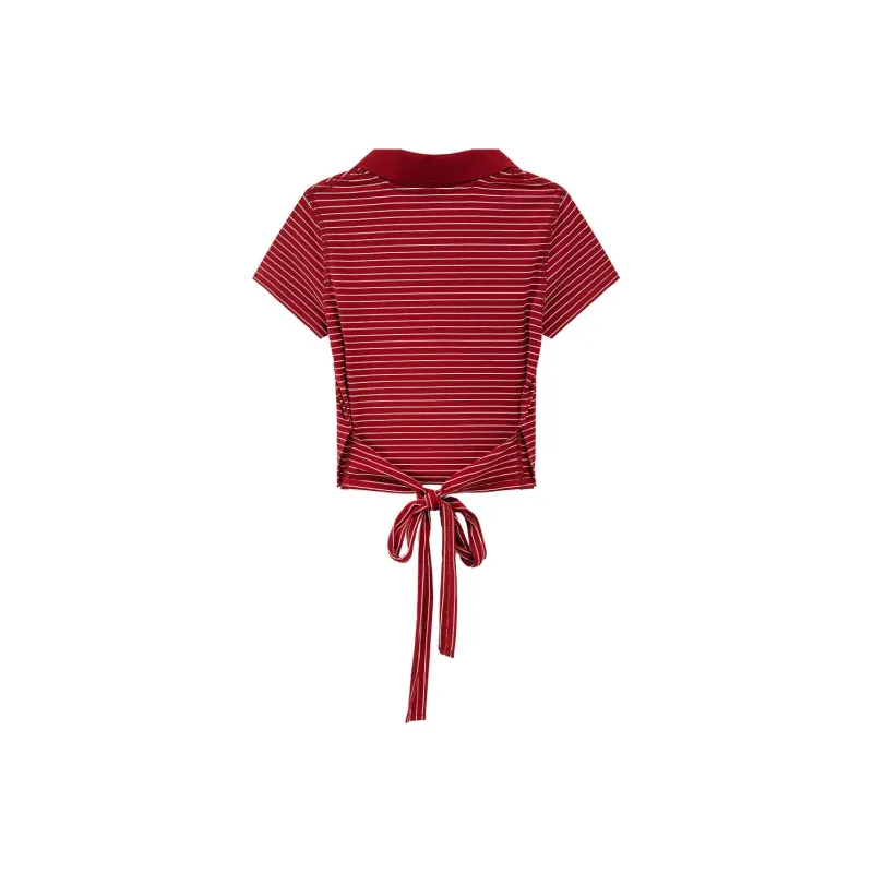CHUU T Shirts Women's Vintage Red-1