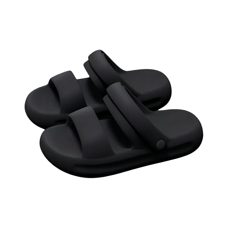 LUNNIFEIYA Squashy And Bouncy Feeling Sandal Summer Outerwear Platform Seaside Slip Resistant EVA Reversible Slippers-5