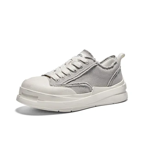 Hautton Breathable, Height Enhancing, Lightweight Low Top Casual Shoes Men's Gray