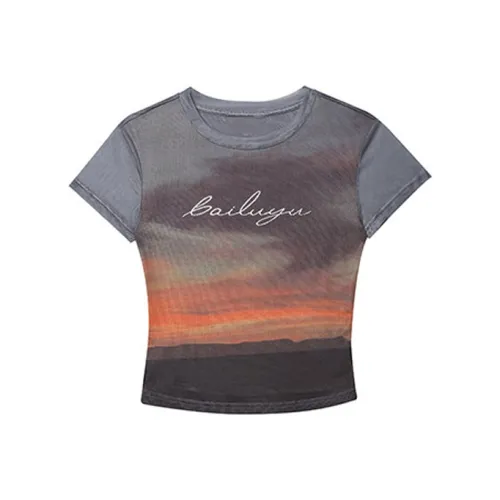 LUYOUYE T Shirts Women's Gray
