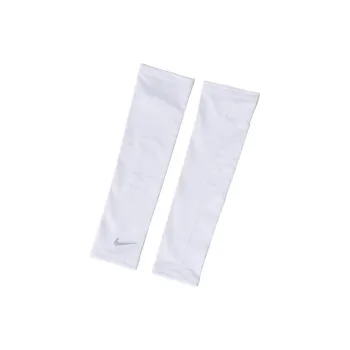 Nike Polyester, Polyurethane Sun Protection Sleeves Unisex White