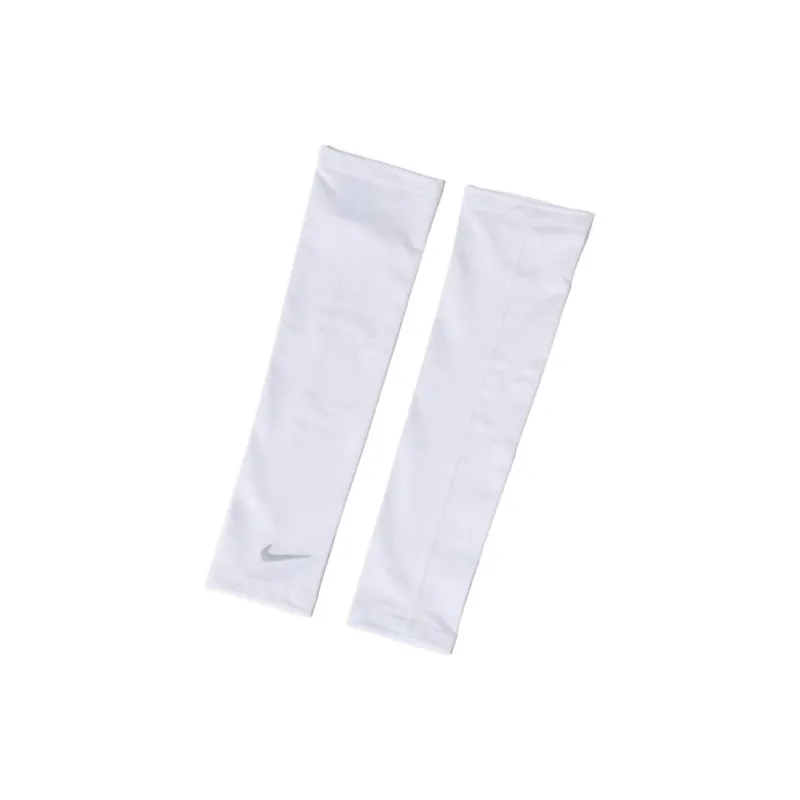 Nike Polyester, Polyurethane Sun Protection Sleeves Unisex White-0