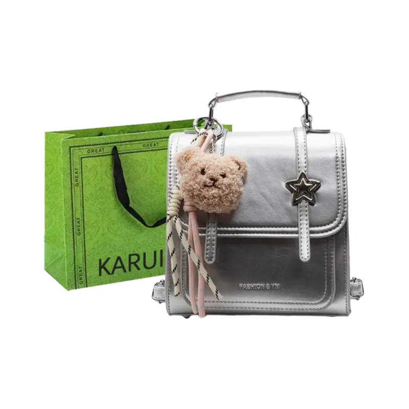 KARUISHA PU Backpack Women's Multicolor-12