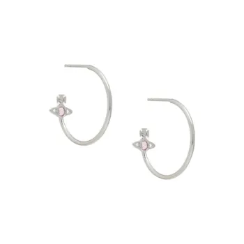 Vivienne Westwood Recycled White Silver Earrings Women's Silver