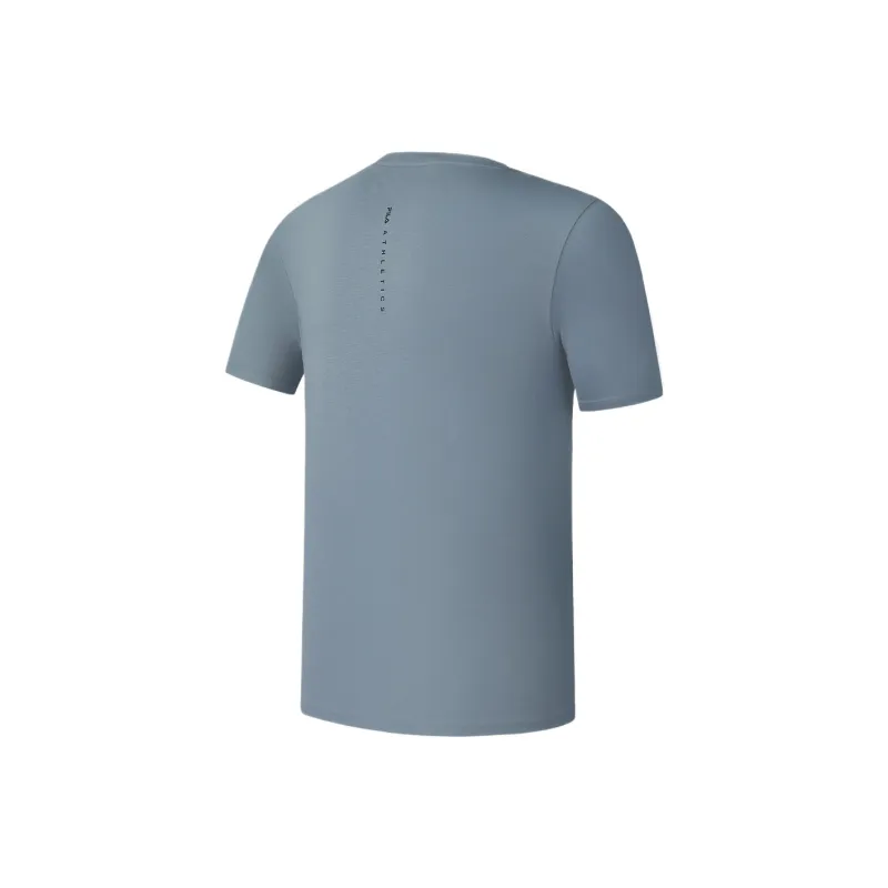 FILA Fitness T Shirt Men's Iron Paint Blue-1
