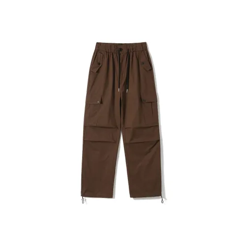 TONYBEAR Casual Pants Men Red Coffee
