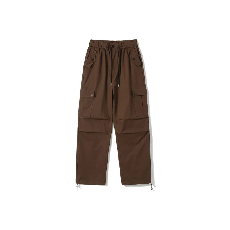 TONYBEAR Casual Pants Men Red Coffee-0