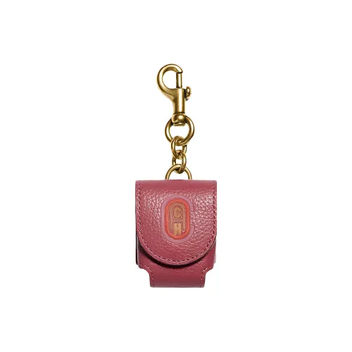 COACH Bag Charm Earphone Cases Red