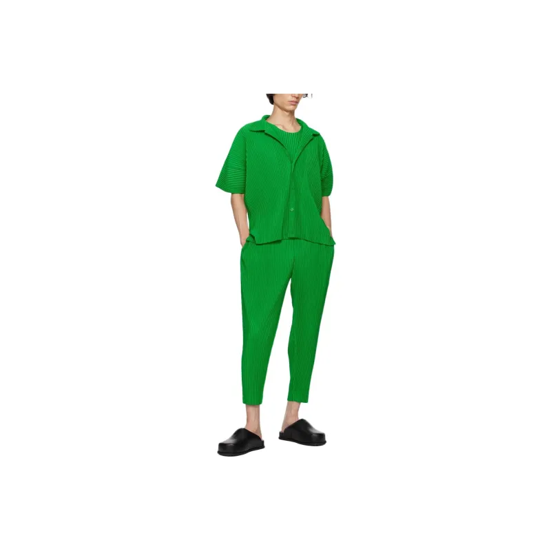 ISSEY MIYAKE Shirts Men Green-3