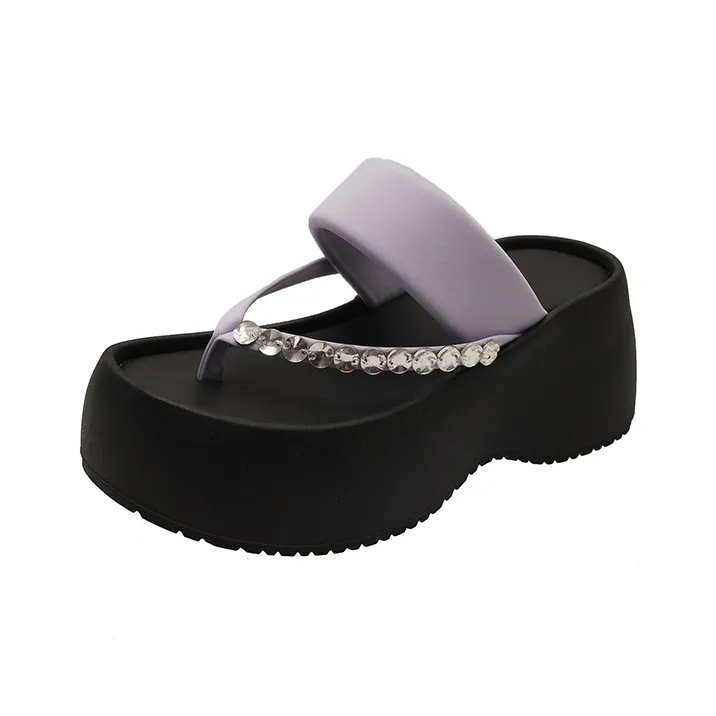 Alxnan Rubber Sole Flip Flops Women's Box-17