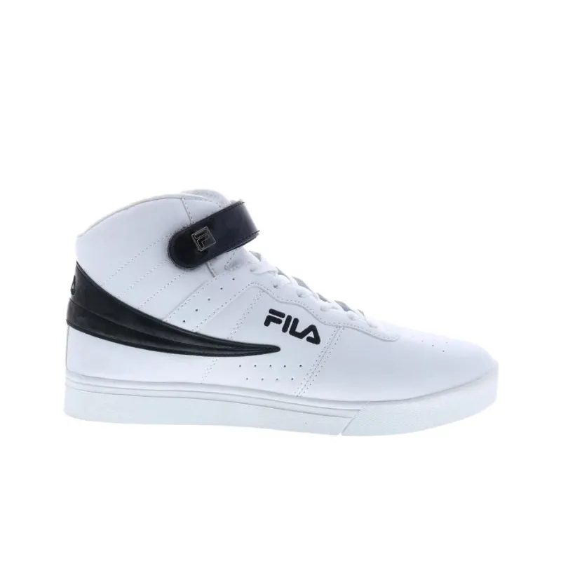 FILA Vulc 13 Collection Anti Slip Wear Resistant Mid Top Skateboard Shoes Men's White-1