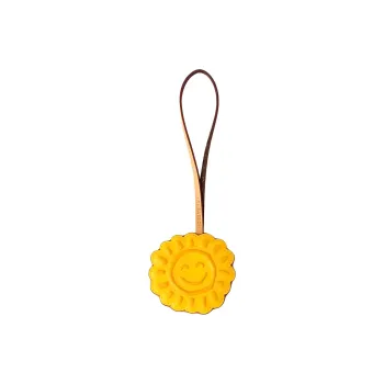 LOUIS VUITTON Leather Decorative Ribbon Bag Accessory Unisex Yellow
